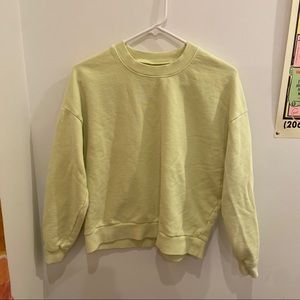 Madewell green crewneck pullover
